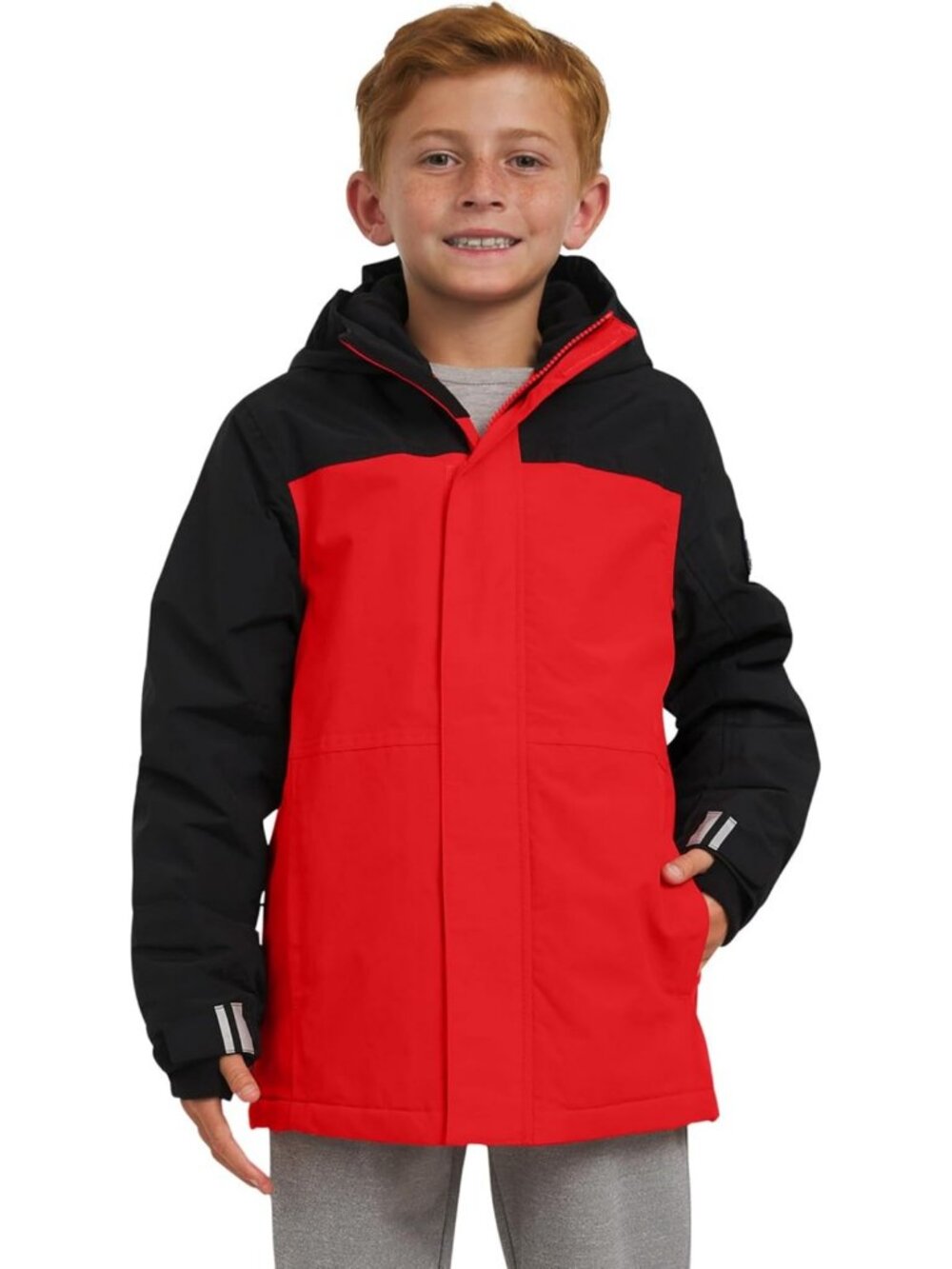 Lands' End Boys' Squall Waterproof Fleece Lined Insulated Jacket